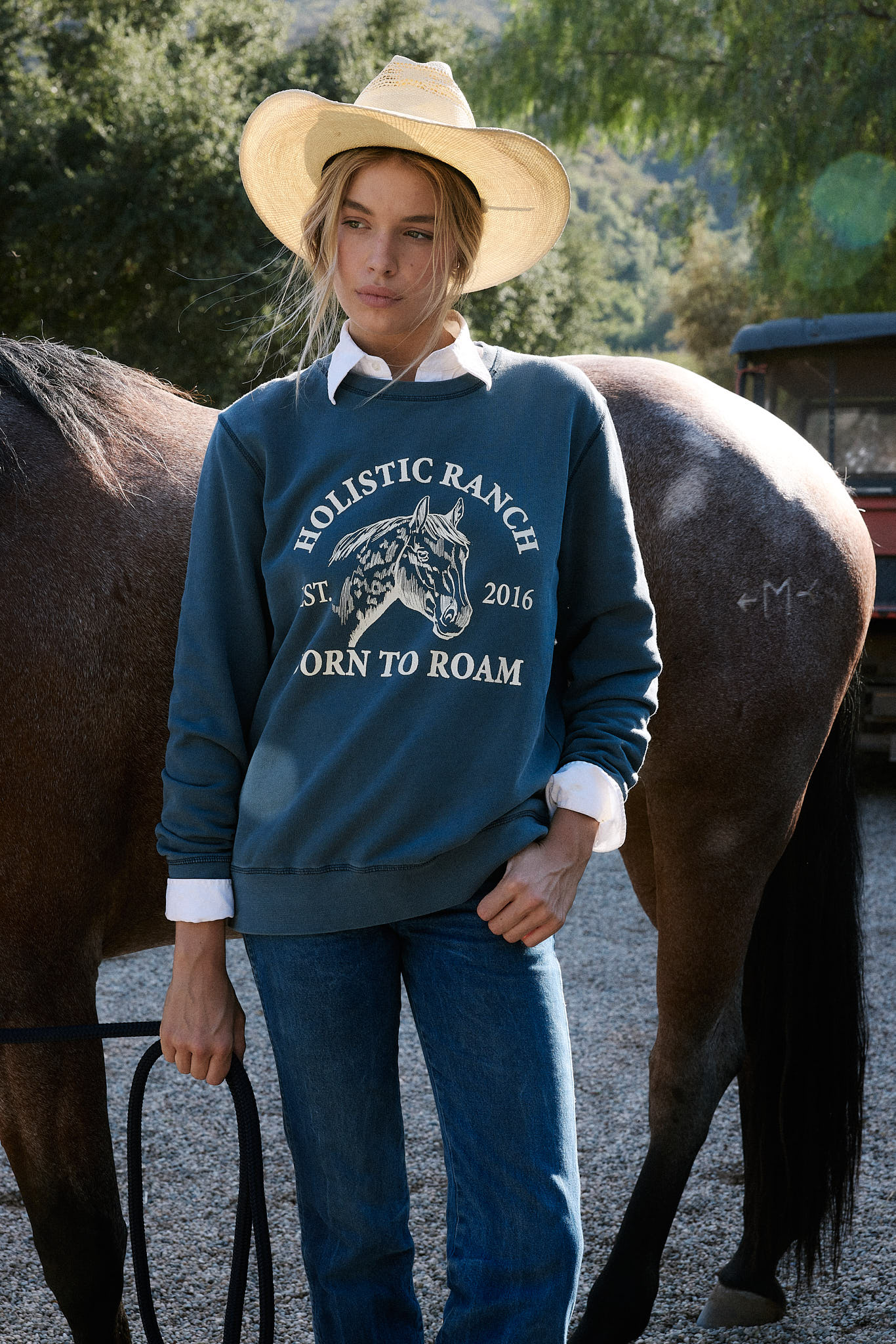 Born to Roam French Terry Crewneck