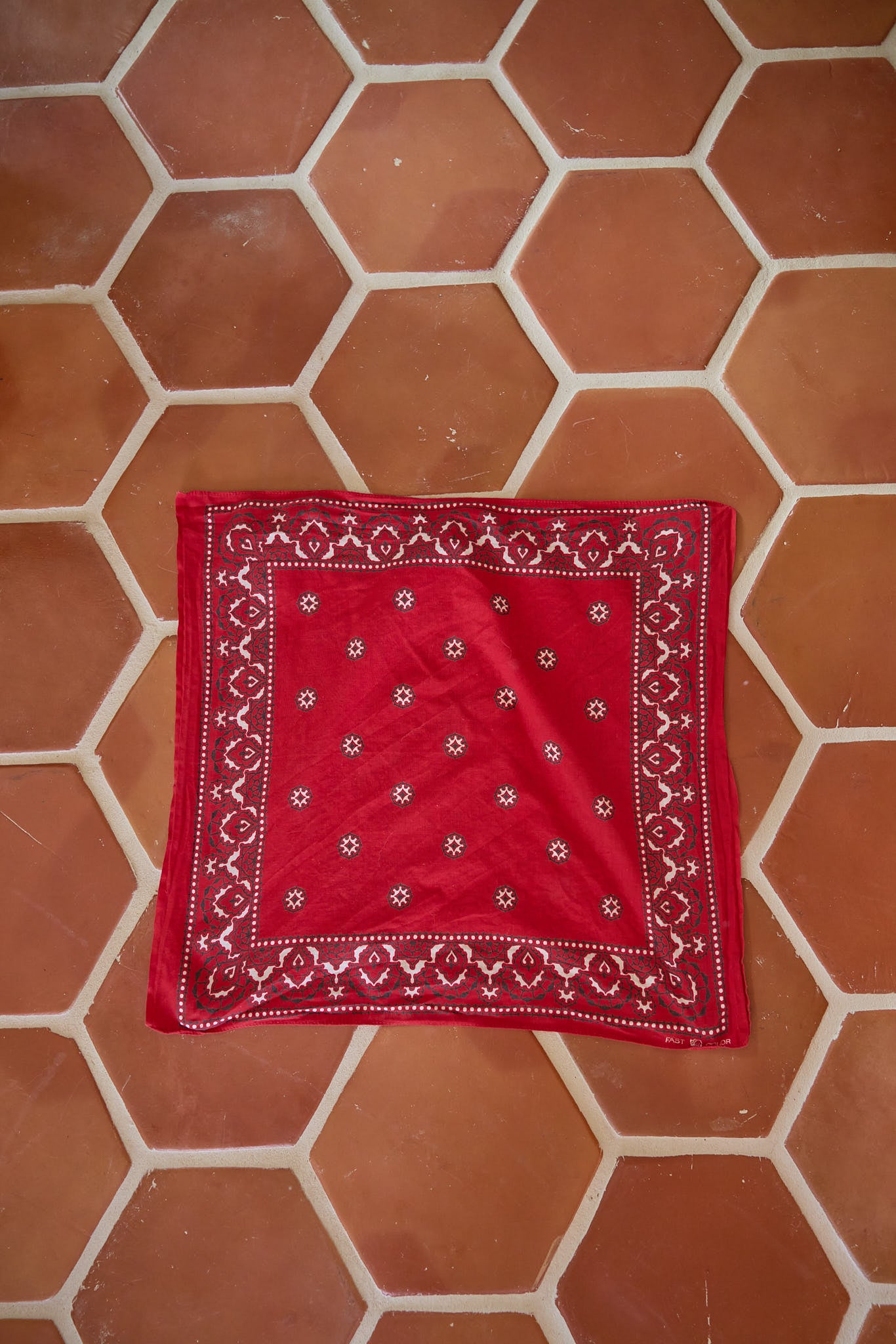 Vintage Red “Fast Color” Bandana