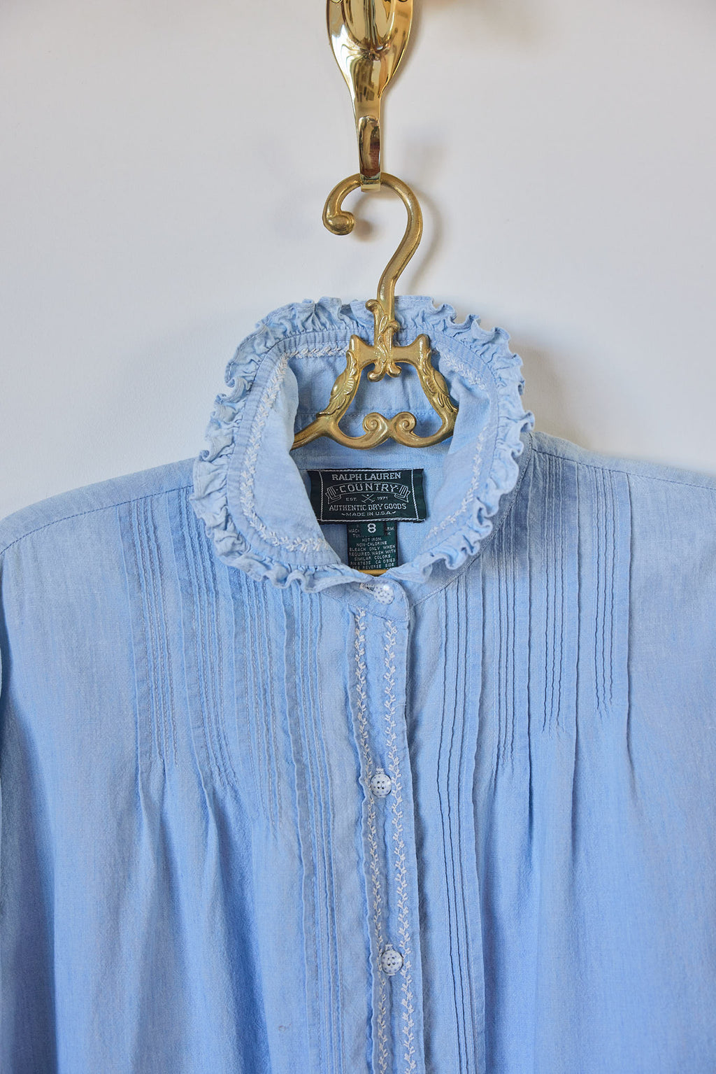Vintage Ralph Lauren Country Chambray Blouse