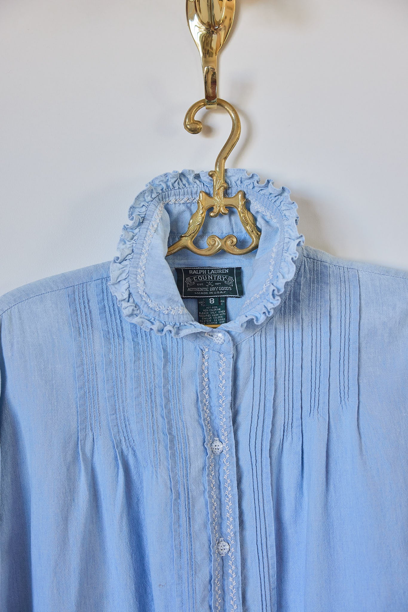 Vintage Ralph Lauren Country Chambray Blouse