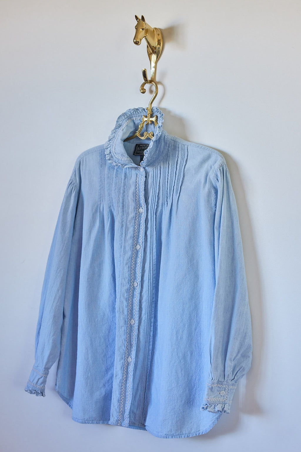 Vintage Ralph Lauren Country Chambray Blouse