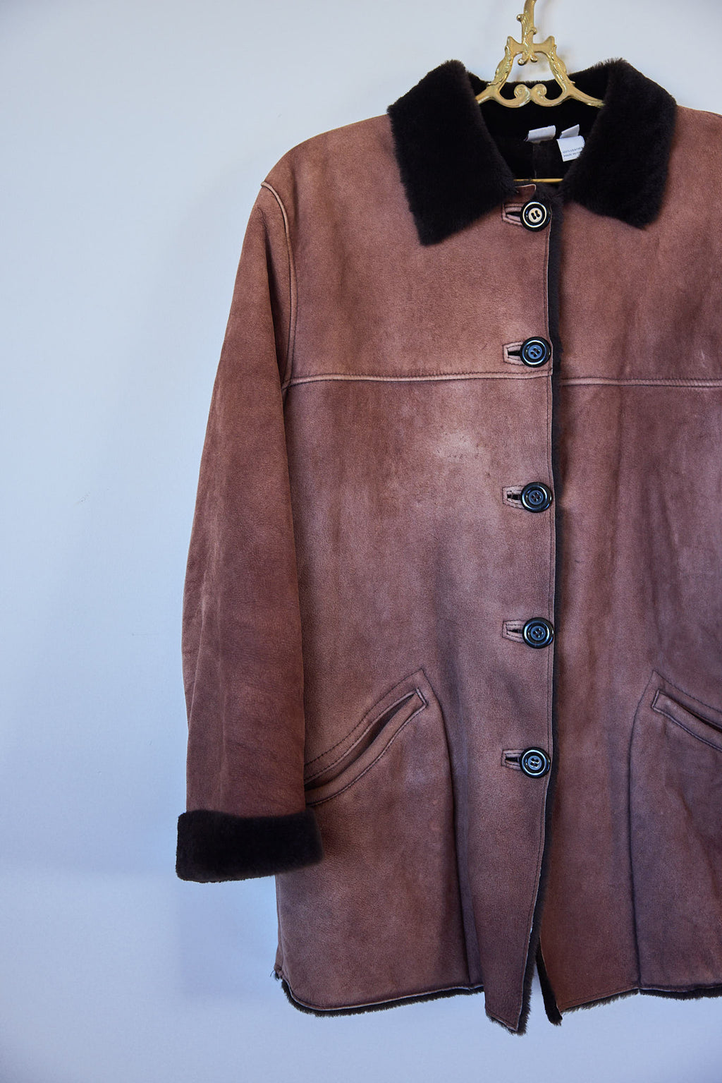 Vintage Italian Shearling Coat