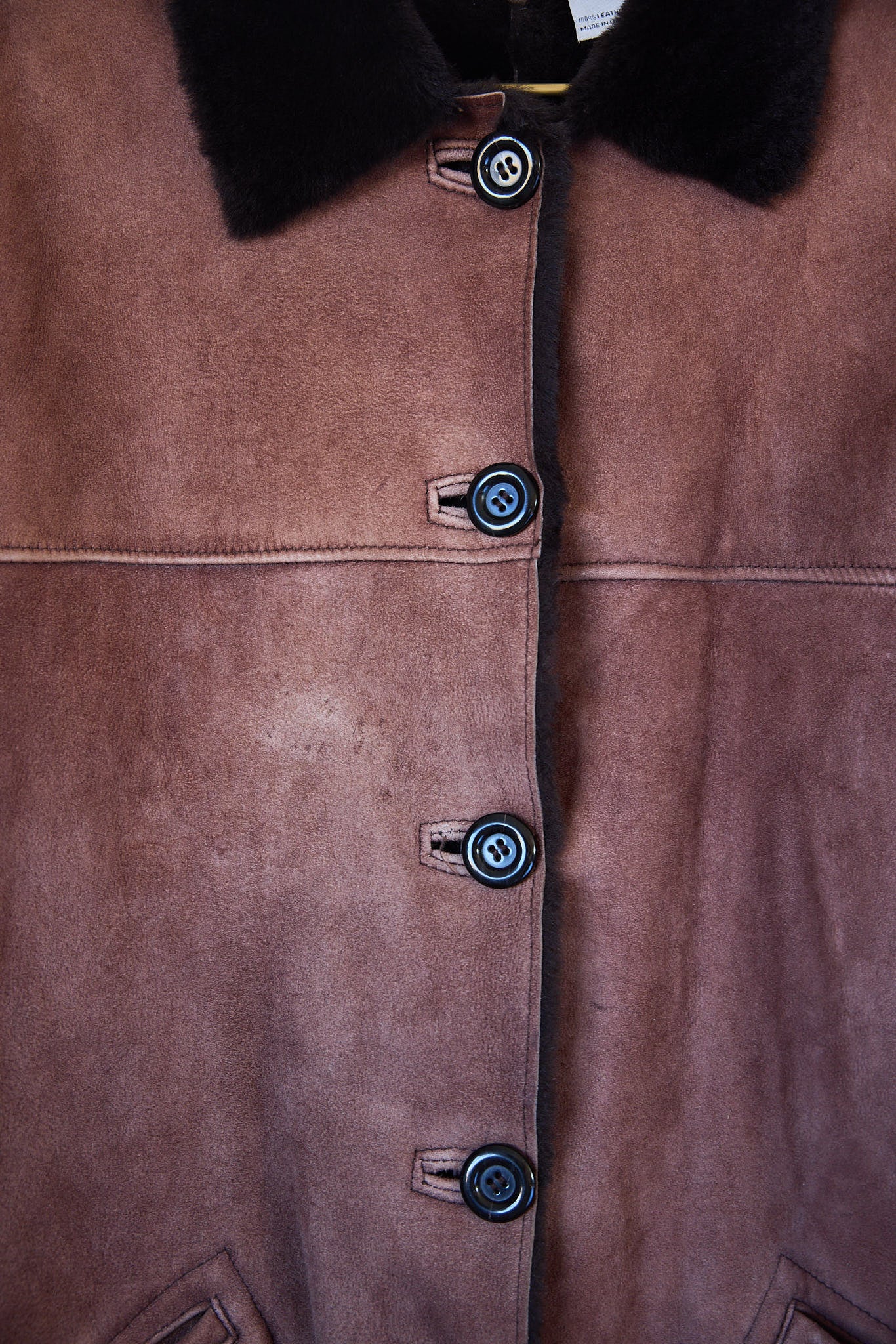 Vintage Italian Shearling Coat
