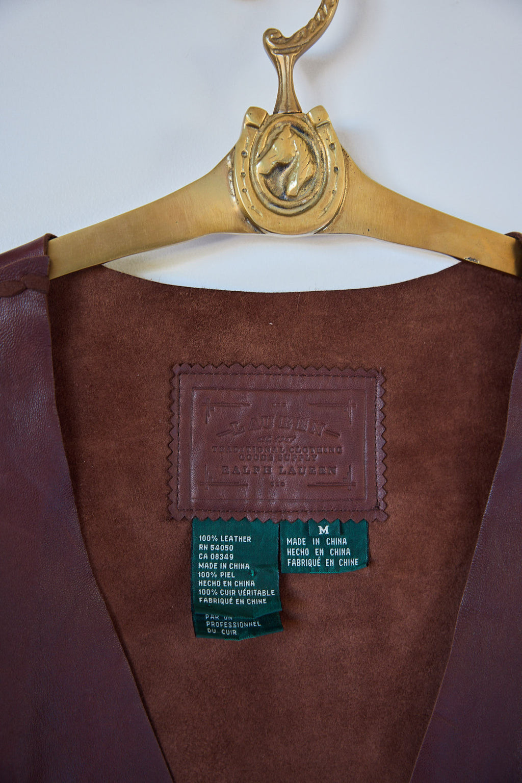Vintage Ralph Lauren Western Leather Vest