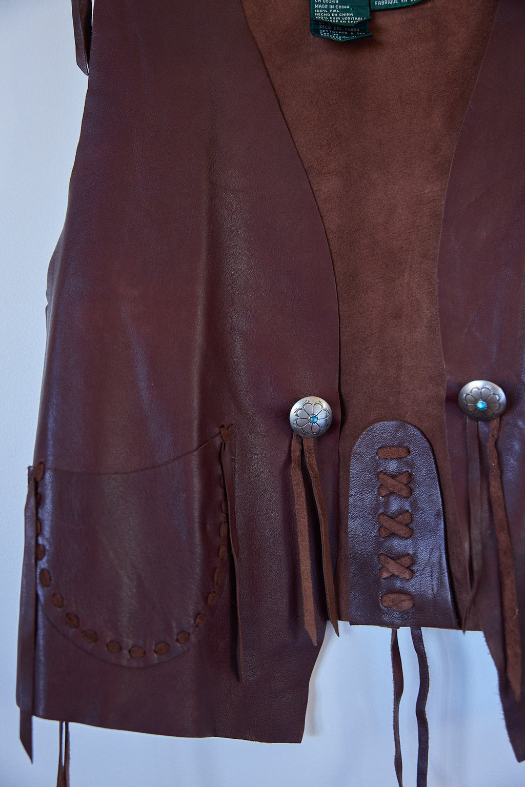 Vintage Ralph Lauren Western Leather Vest