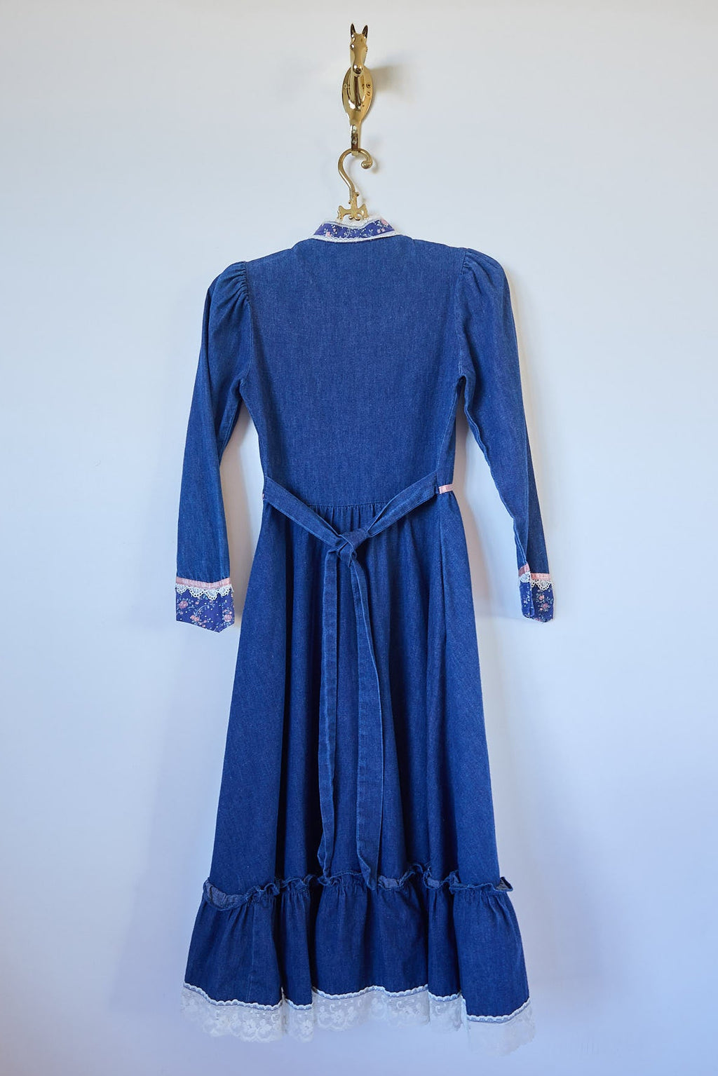 Vintage Gunne Sax by Jessica Denim Prairie Dress