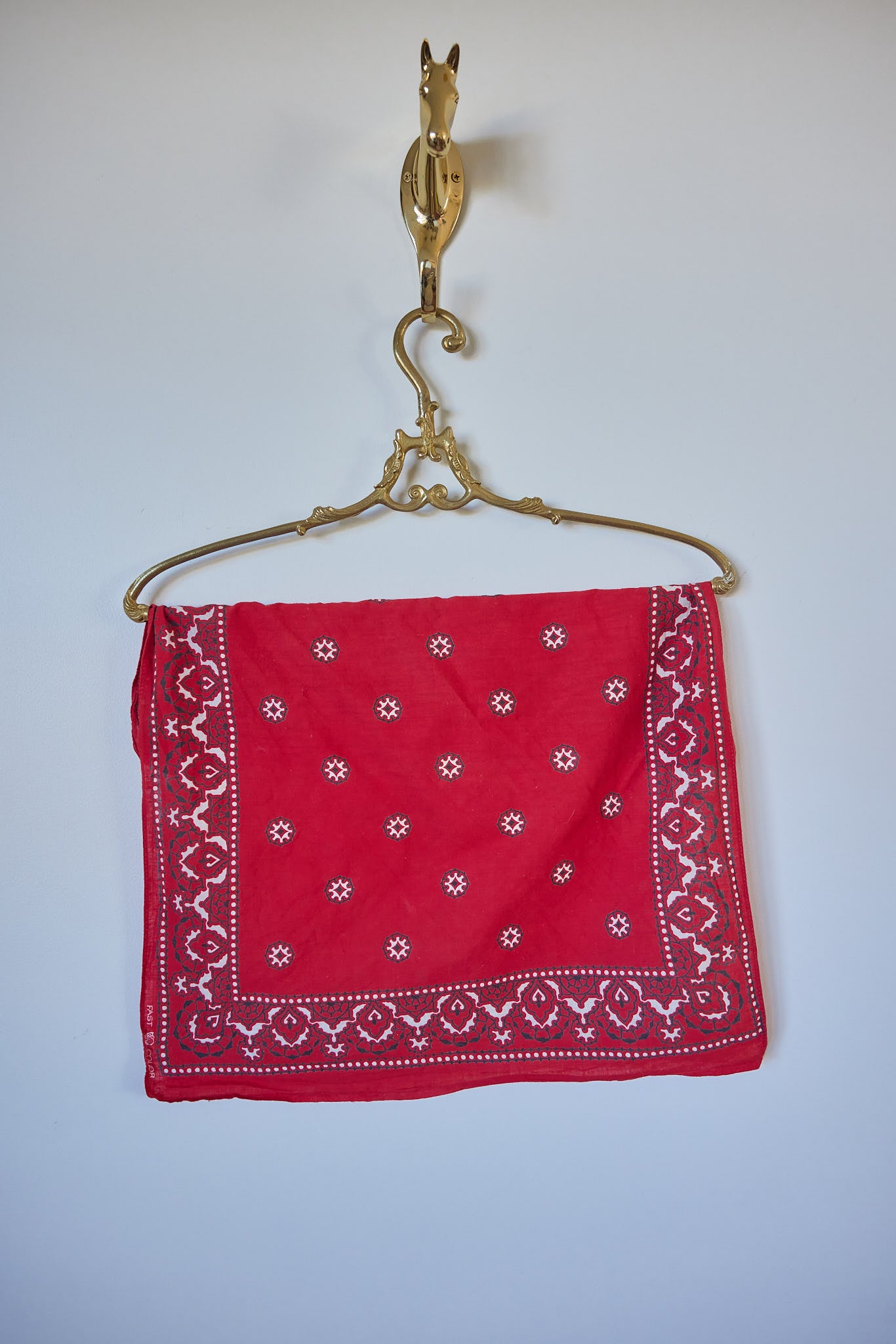 Vintage Red “Fast Color” Bandana