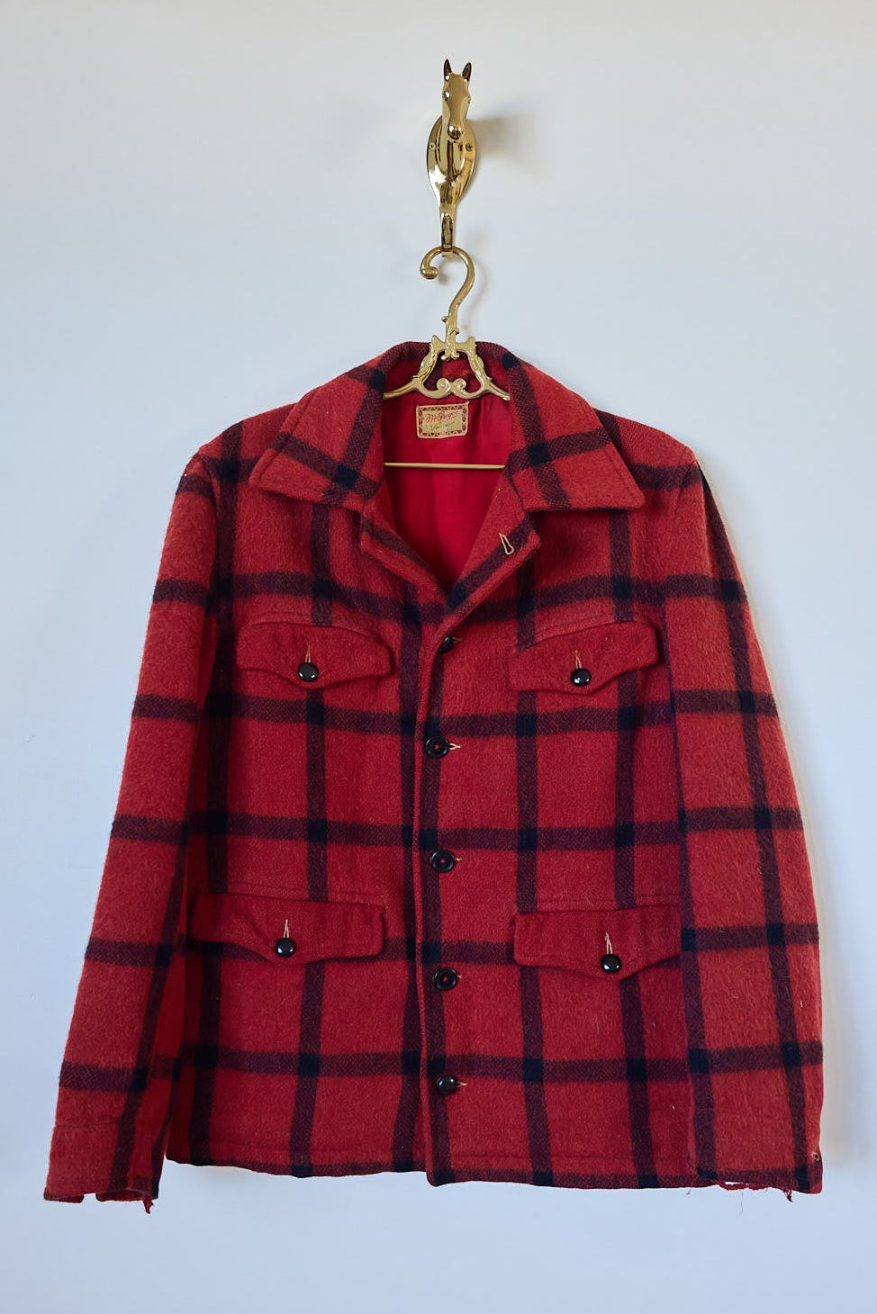 McGregor Sportswear Buffalo Plaid Wool Jacket