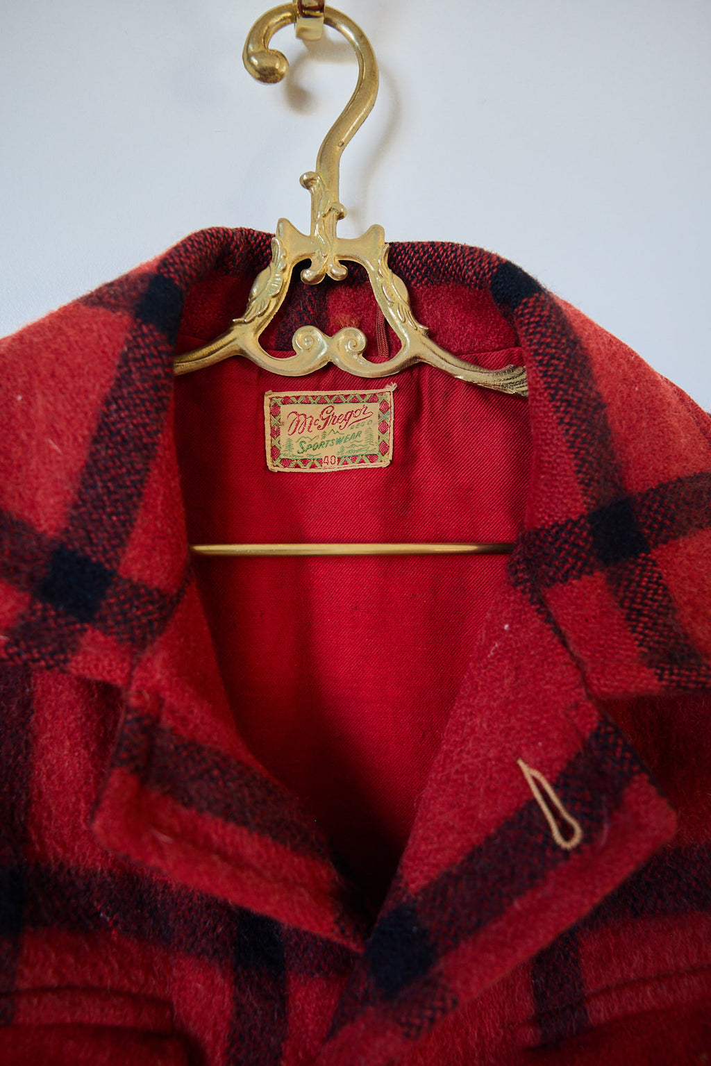 McGregor Sportswear Buffalo Plaid Wool Jacket