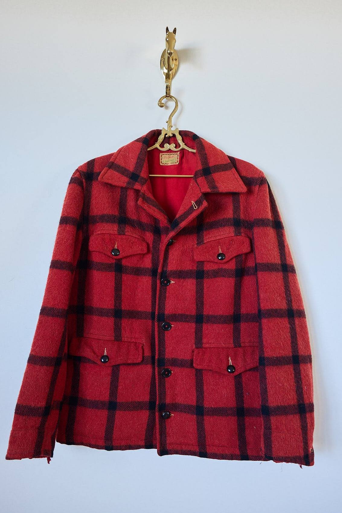 McGregor Sportswear Buffalo Plaid Wool Jacket