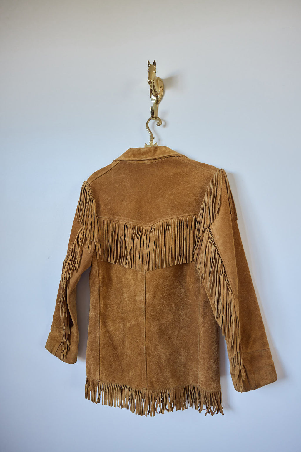 Schott Western Fringe Suede Jacket