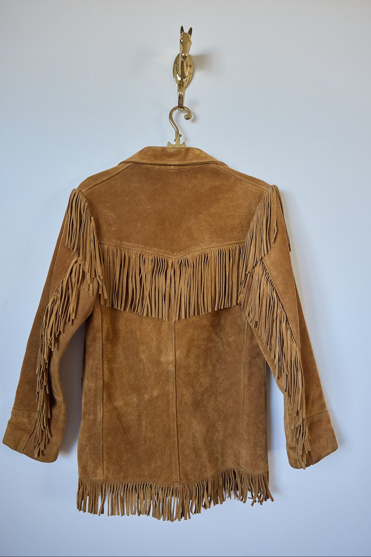 Schott Western Fringe Suede Jacket