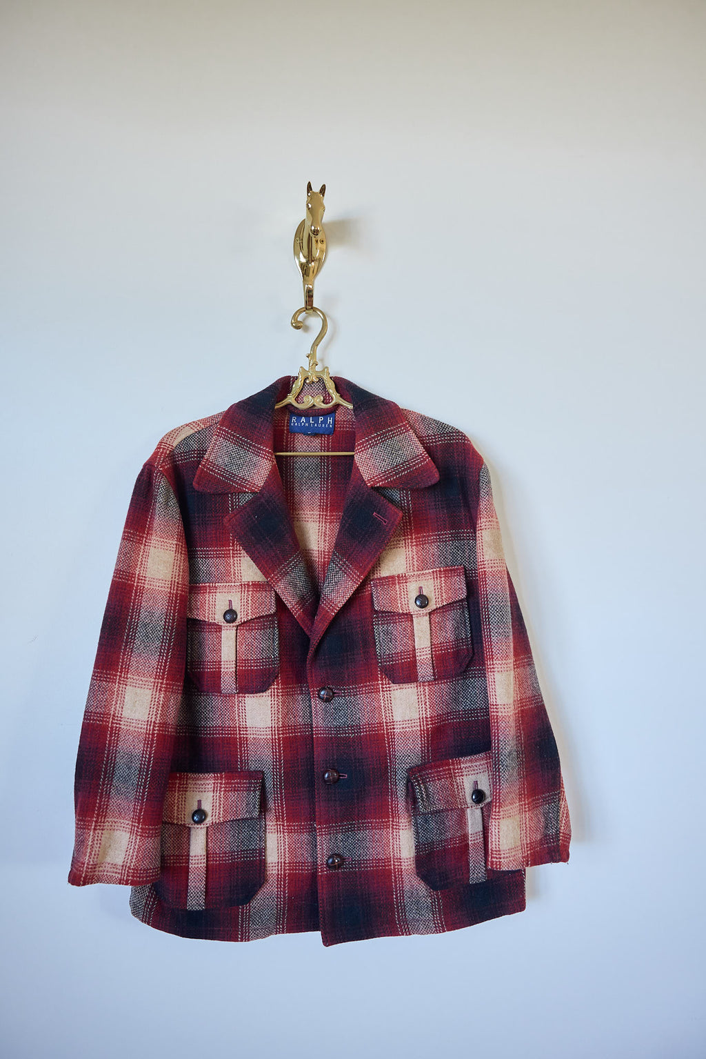 Vintage Ralph Ralph Lauren Wool Plaid Jacket