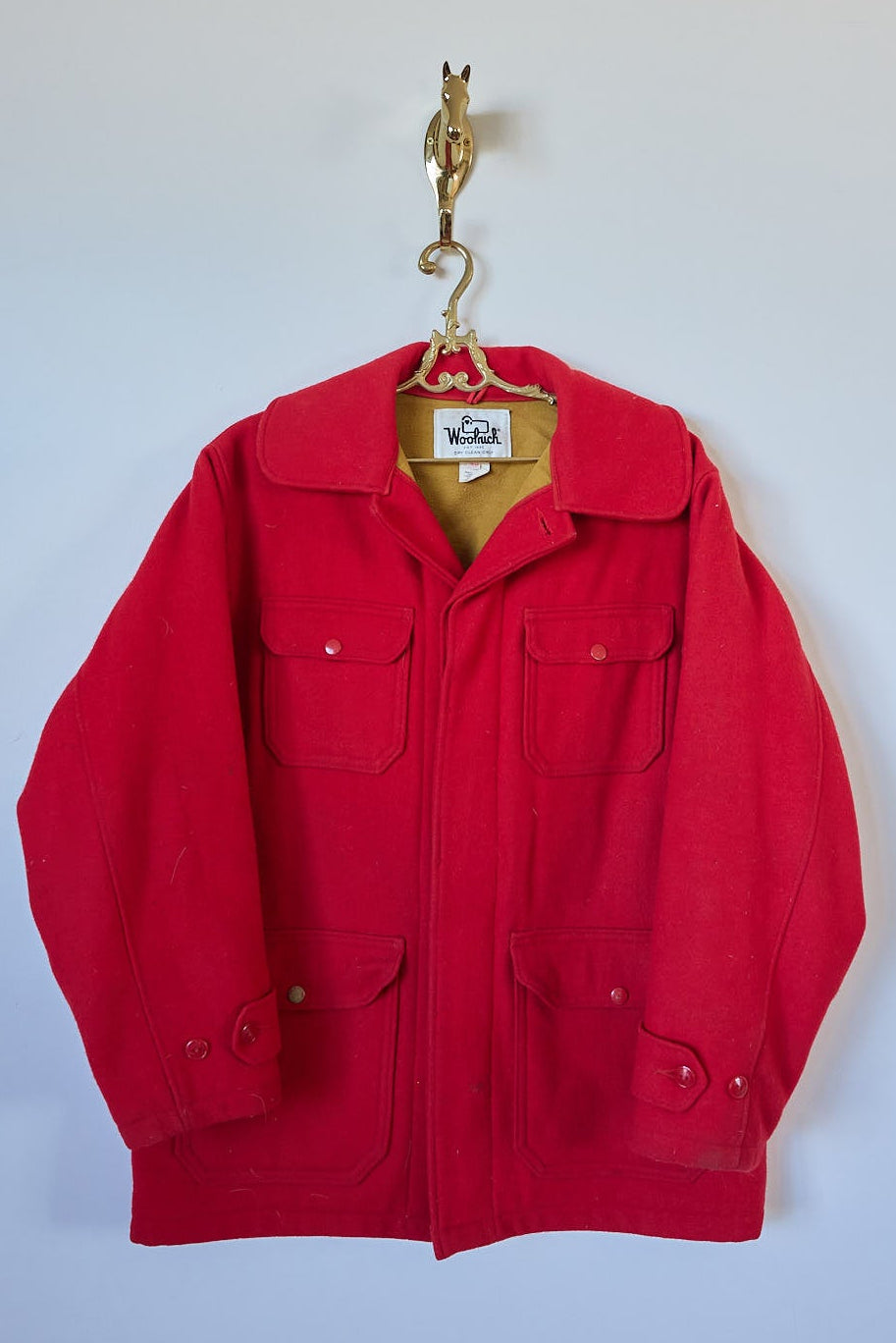 Vintage Woolrich Red Wool Hunting Jacket