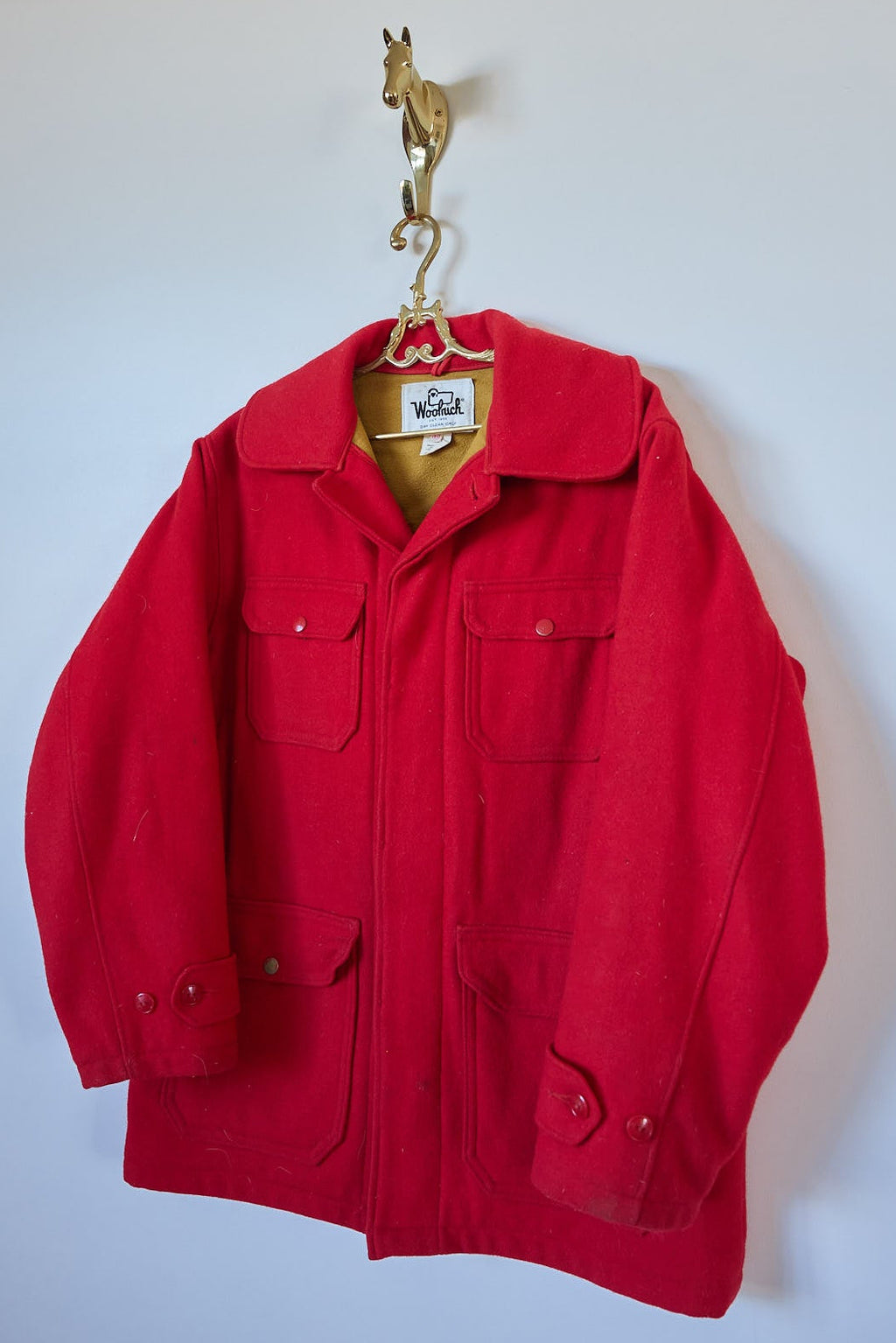 Vintage Woolrich Red Wool Hunting Jacket