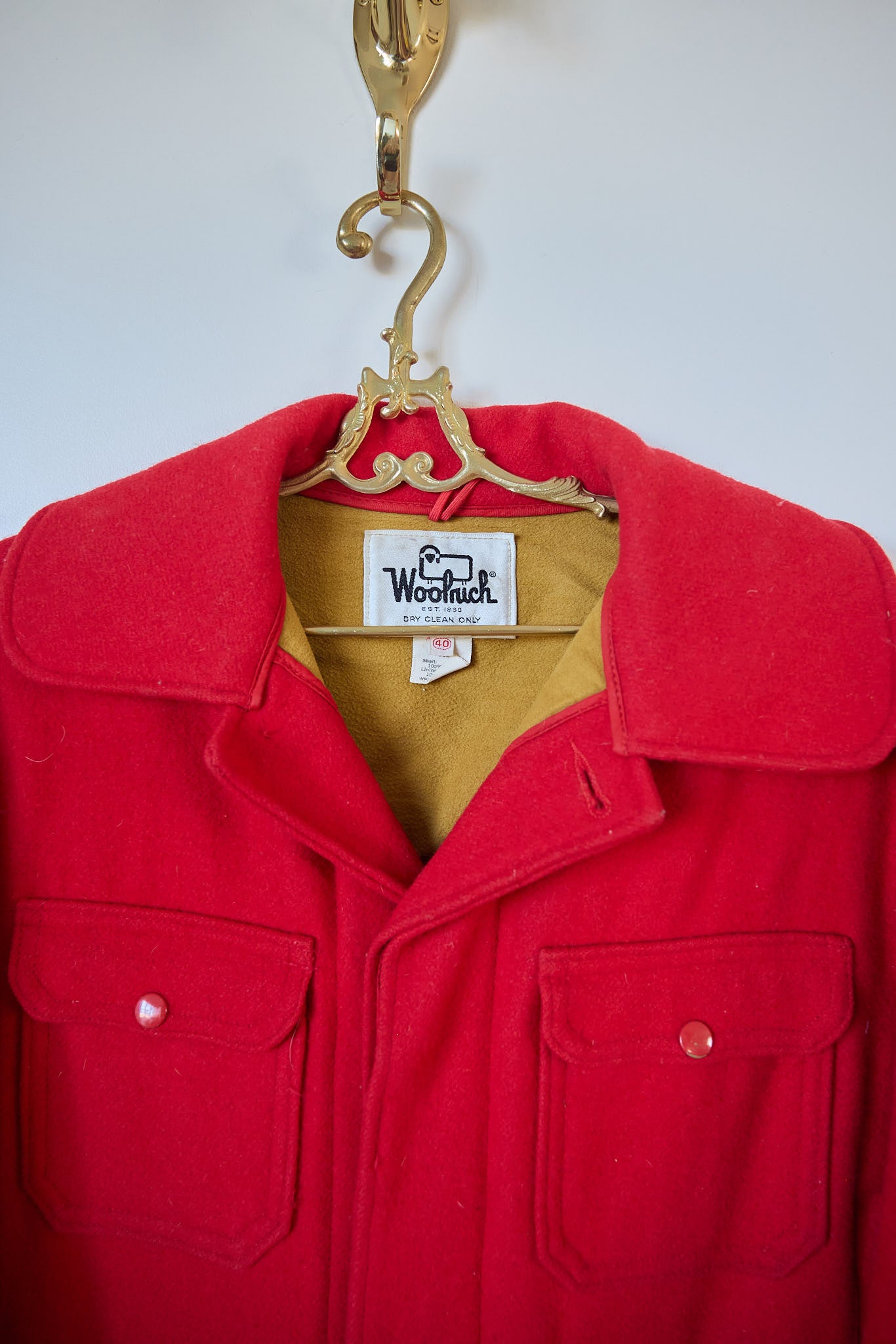 Vintage Woolrich Red Wool Hunting Jacket