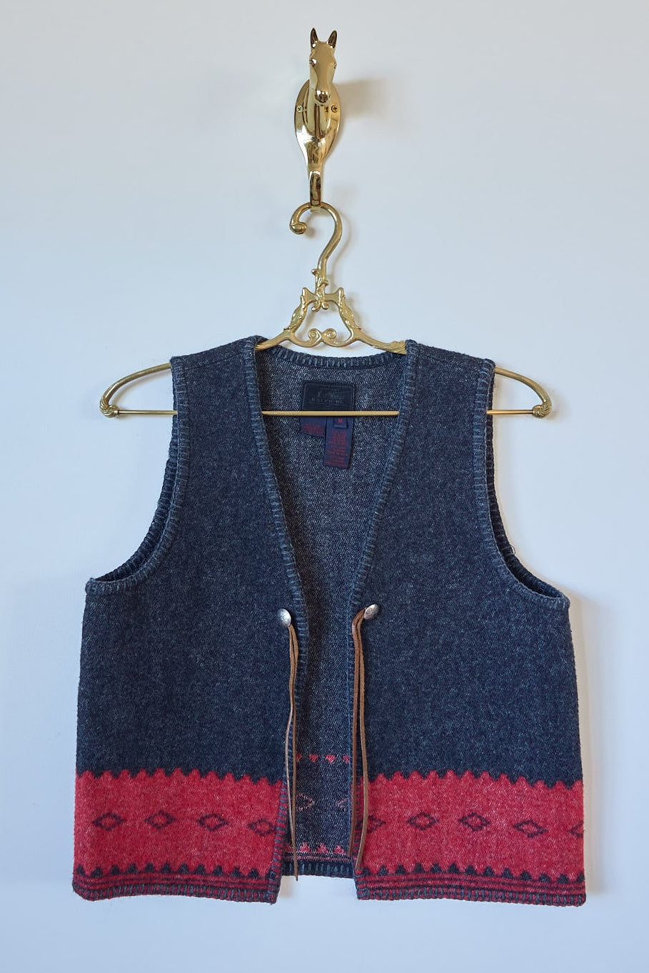 Vintage Ralph Lauren Southwestern Wool Vest & Skirt Set