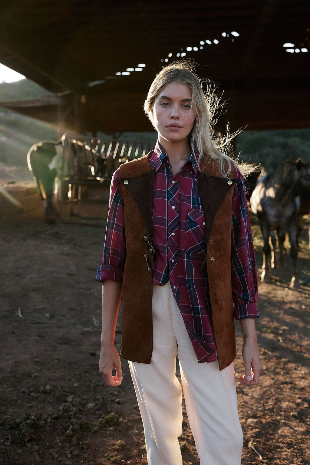 Vintage 70’s Two-Tone Suede Western Vest