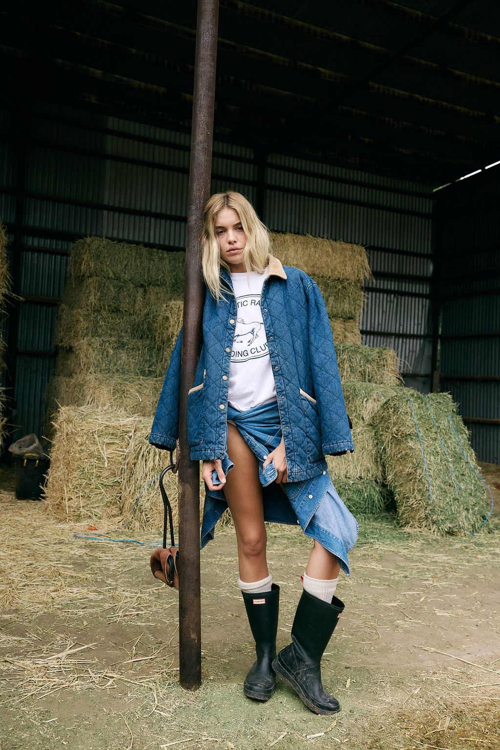 Vintage Ralph Lauren Quilted Denim Chore Jacket