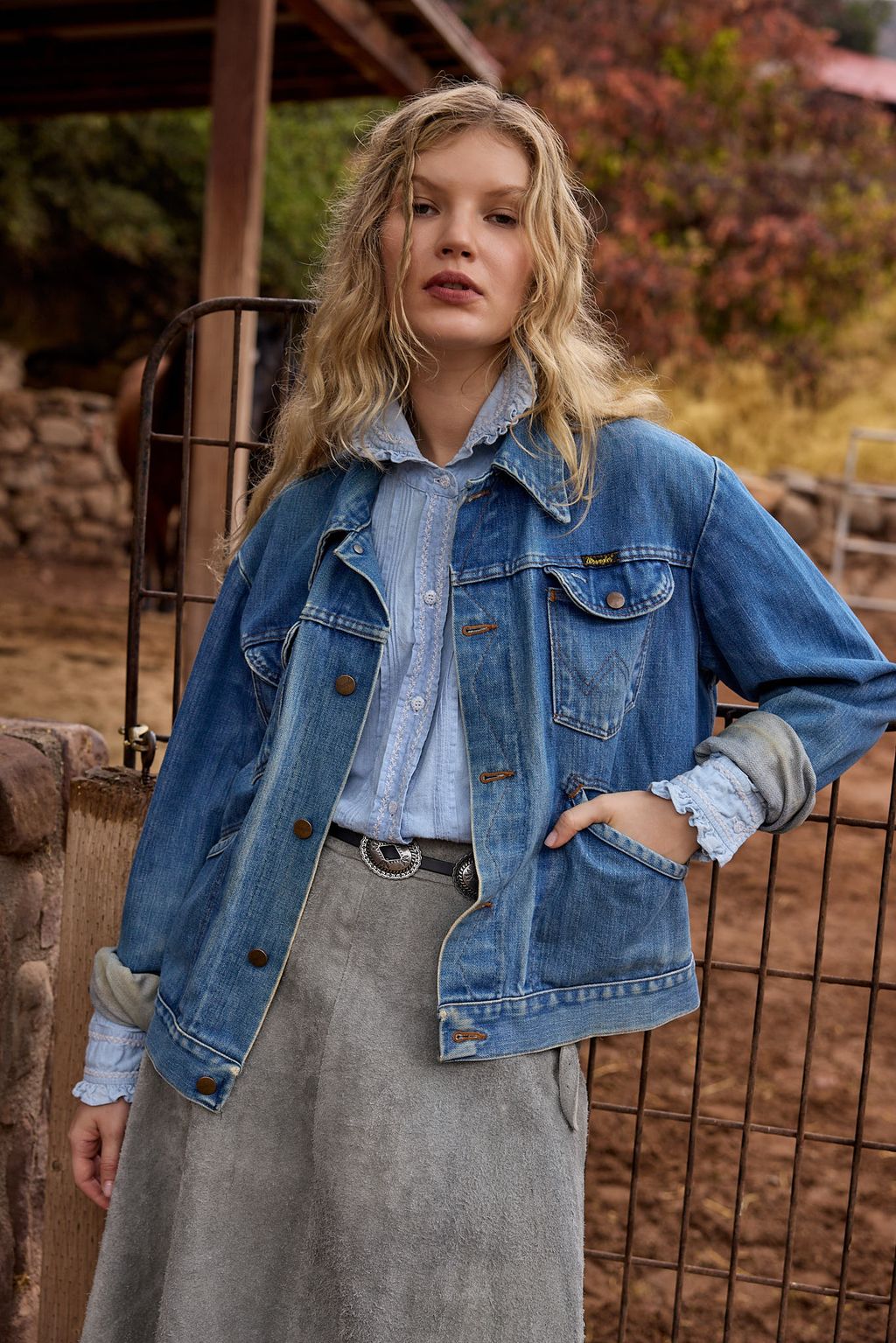 Vintage Ralph Lauren Country Chambray Blouse