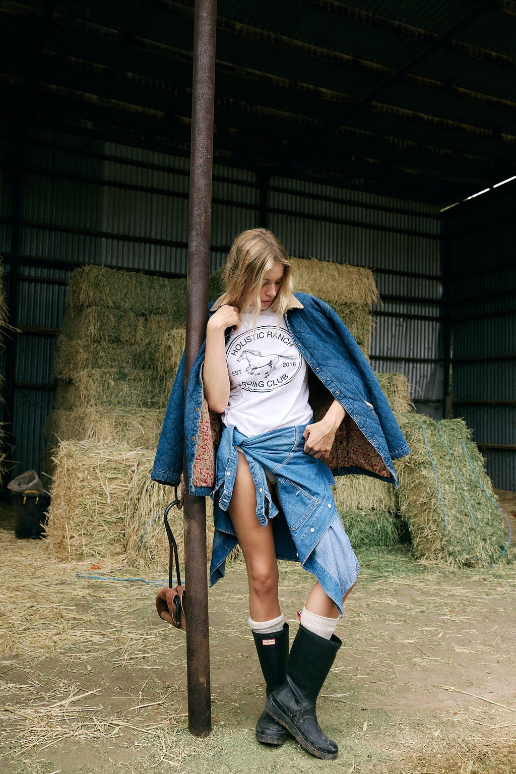 Vintage Ralph Lauren Quilted Denim Chore Jacket