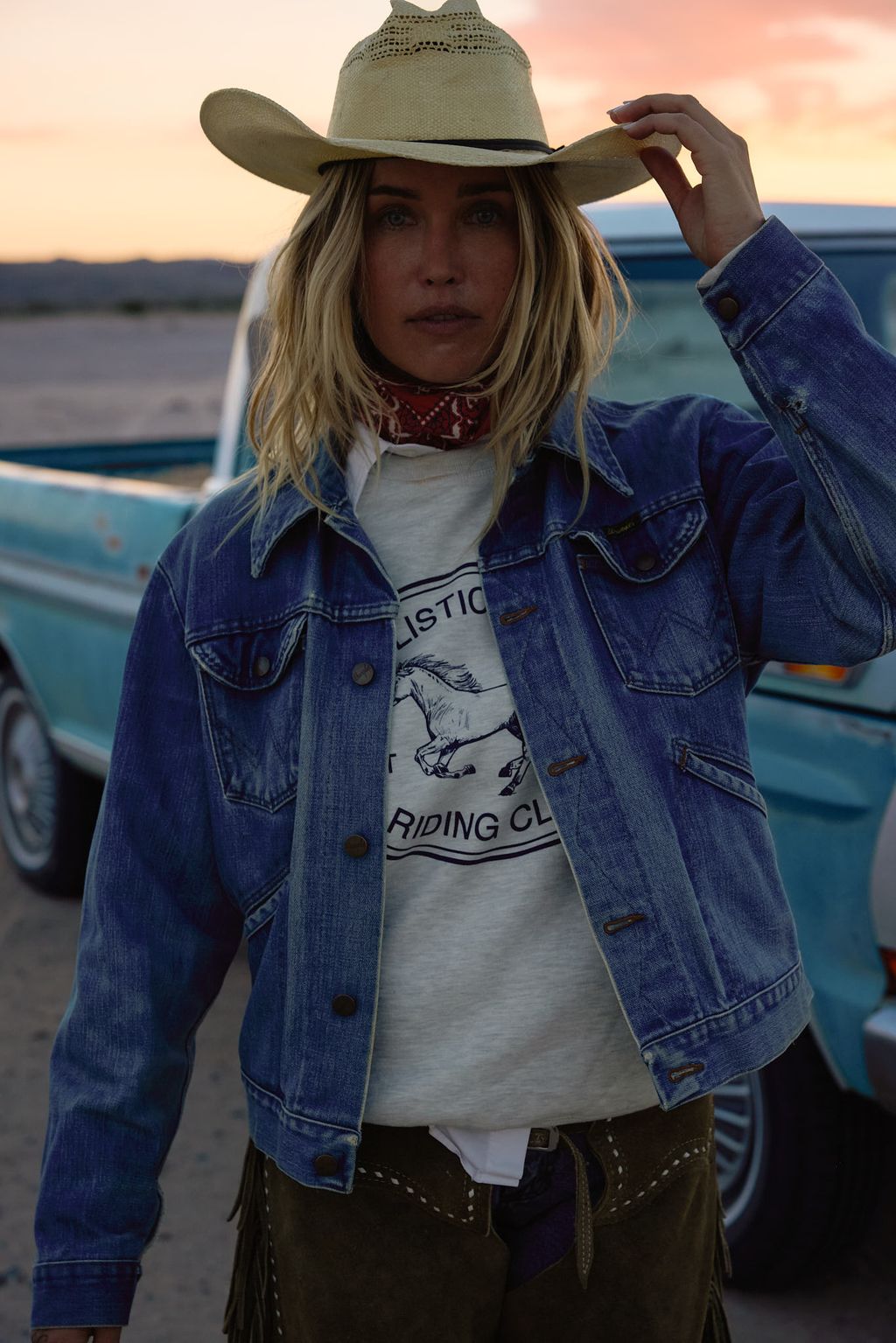 Vintage Red “Fast Color” Bandana